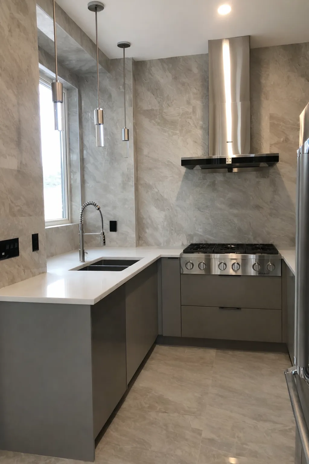 Grand White & Grey Kitchen — detail view 4